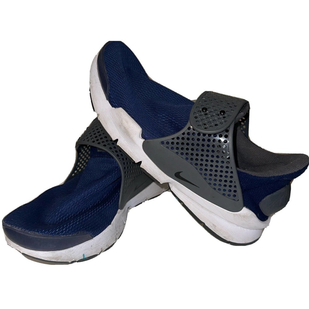 Size 6Y Nike Sock Dart Low Binary Blue Youth running Shoes Sneakers No Laces
